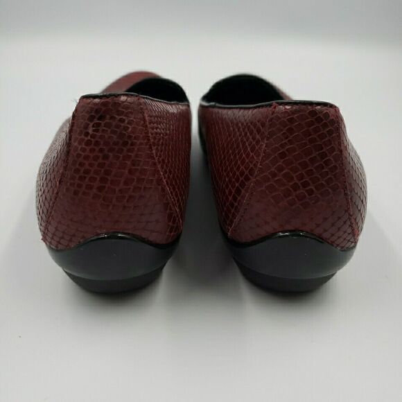 Dansko Womens Loafer Shoes Olivia Faux Snakeskin Leather Slip-On Loafer Size 38 - Picture 14 of 16